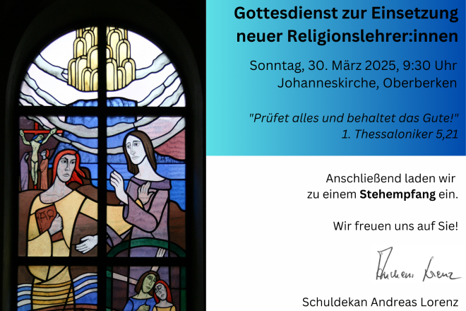7 Religionslehrerinnen erhalten am kommenden Sonntag von Schuldekan Lorenz ihre Vocatio!