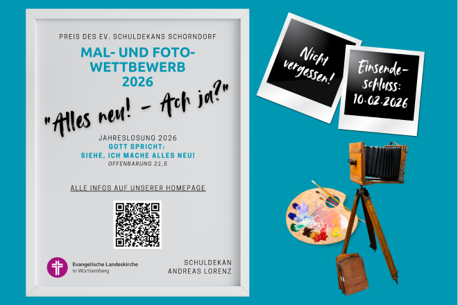 Mal- und Fotowettbewerb 2026 - Preis des Ev. Schuldekans