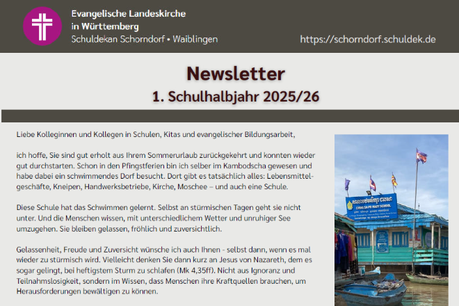 Infos kompakt: unser Newsletter zum 1. Schulhalbjahr.