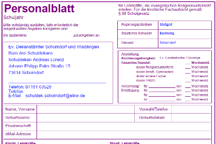 Personalblätter 25-26